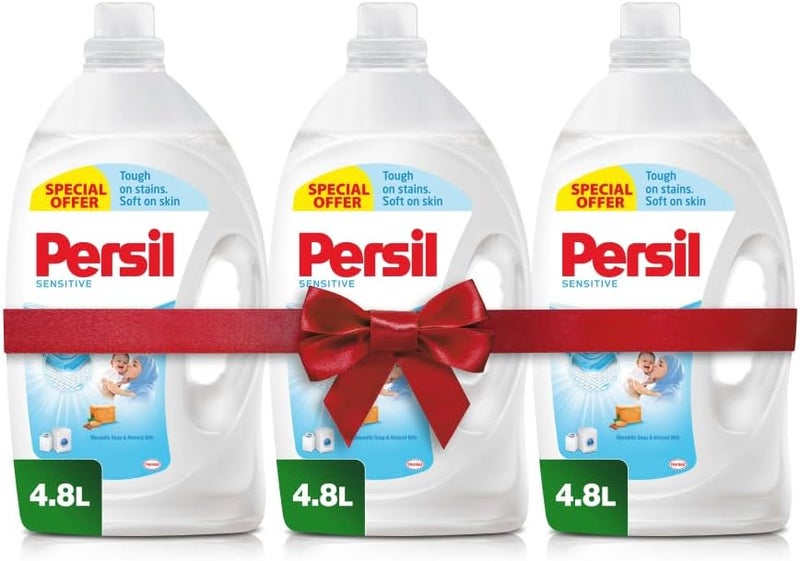 Persil Sensitive & Baby Liquid Laundry Detergent, Pack Of 3 X 4.8 Litres - Image 1